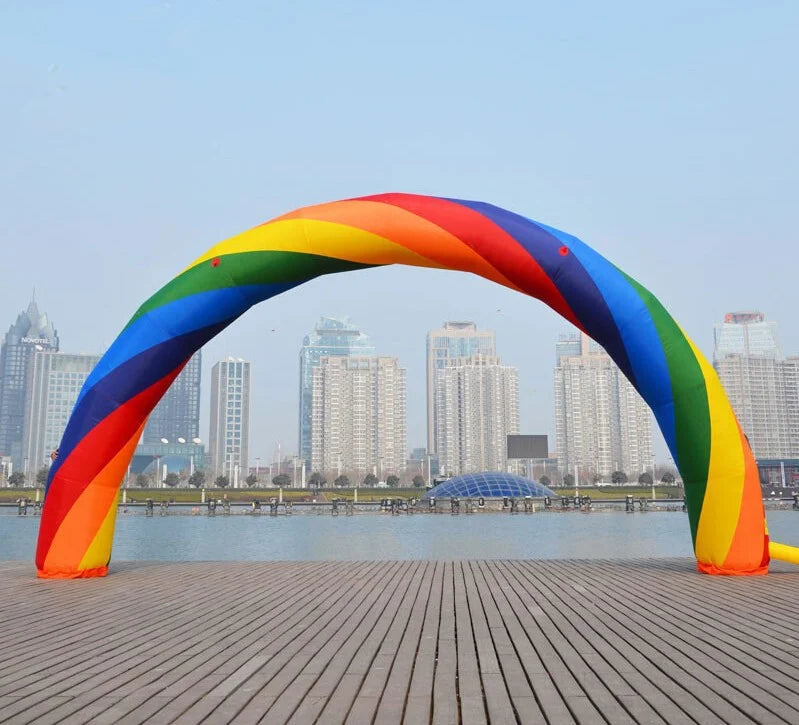 39.4ft Inflatable Rainbow Advertising Arch with Blower R974771