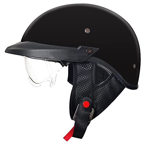 Retro Half Face Motorcycle Helmet with Visor O92151