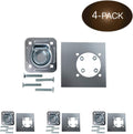 Four Recessed Tie-Down D-Rings with Mounting Lock Plate and Bolting Hardware W3142