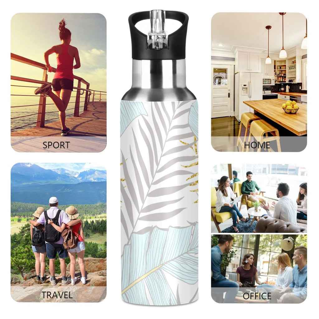 Stainless Steel Insulated Water Bottle with Straw Lid P182777