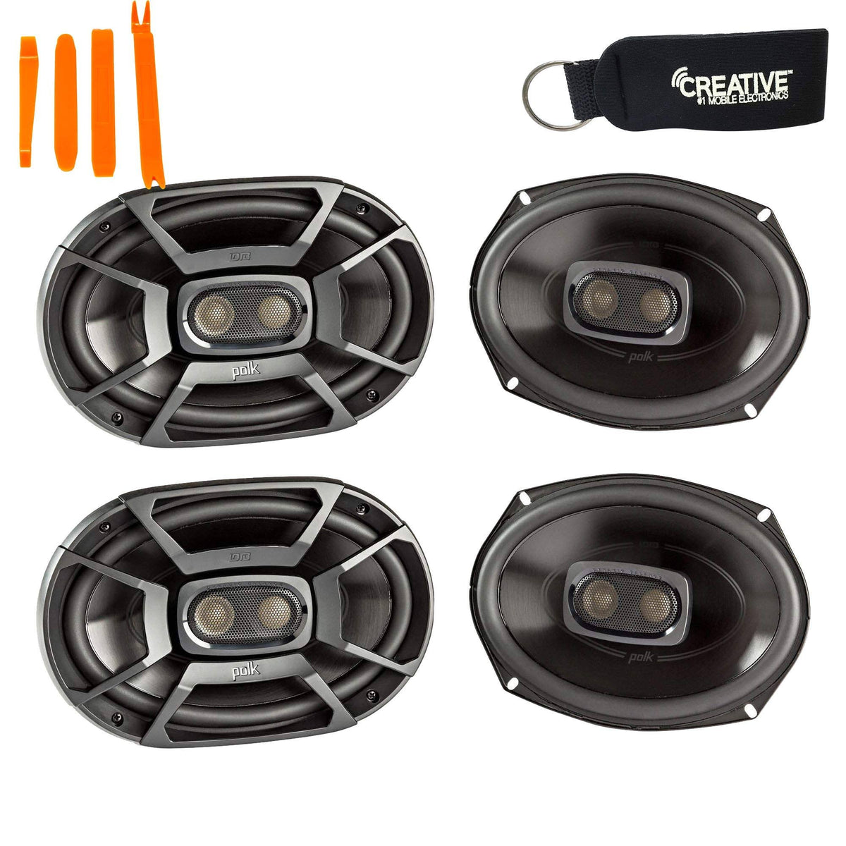 Two Pairs of 6x9 Coaxial Speakers D810
