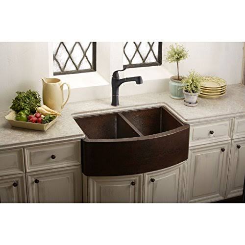 Oil Rubbed Bronze Pull Out Kitchen Faucet L8588
