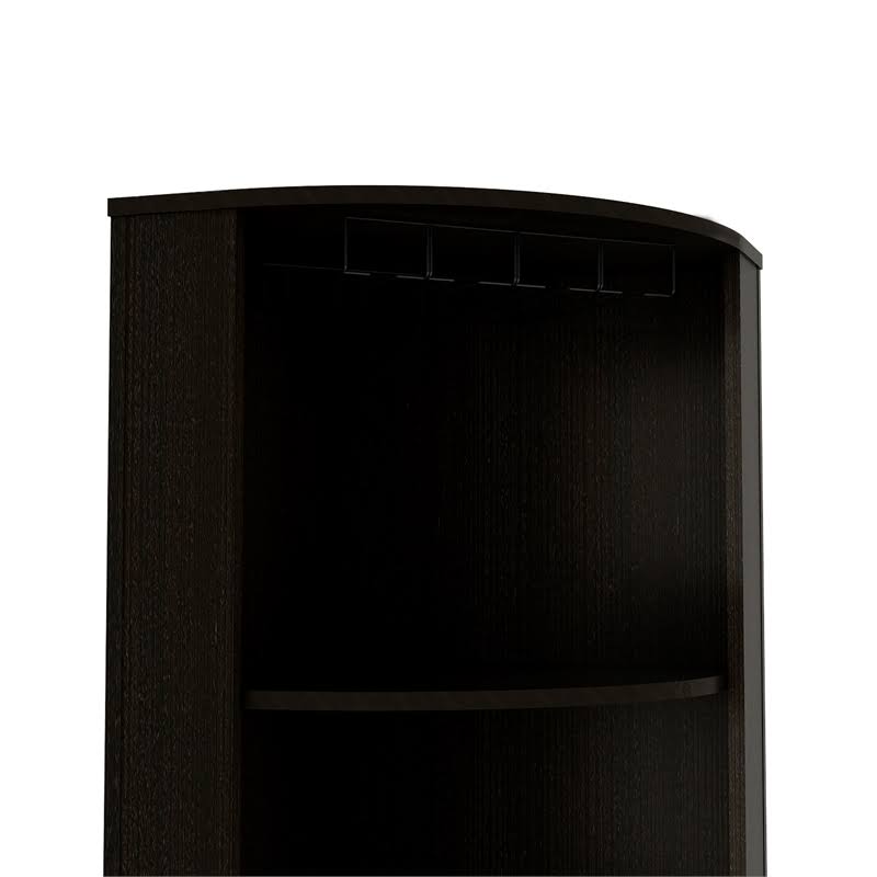 Black Corner Bar Cabinet Q45374