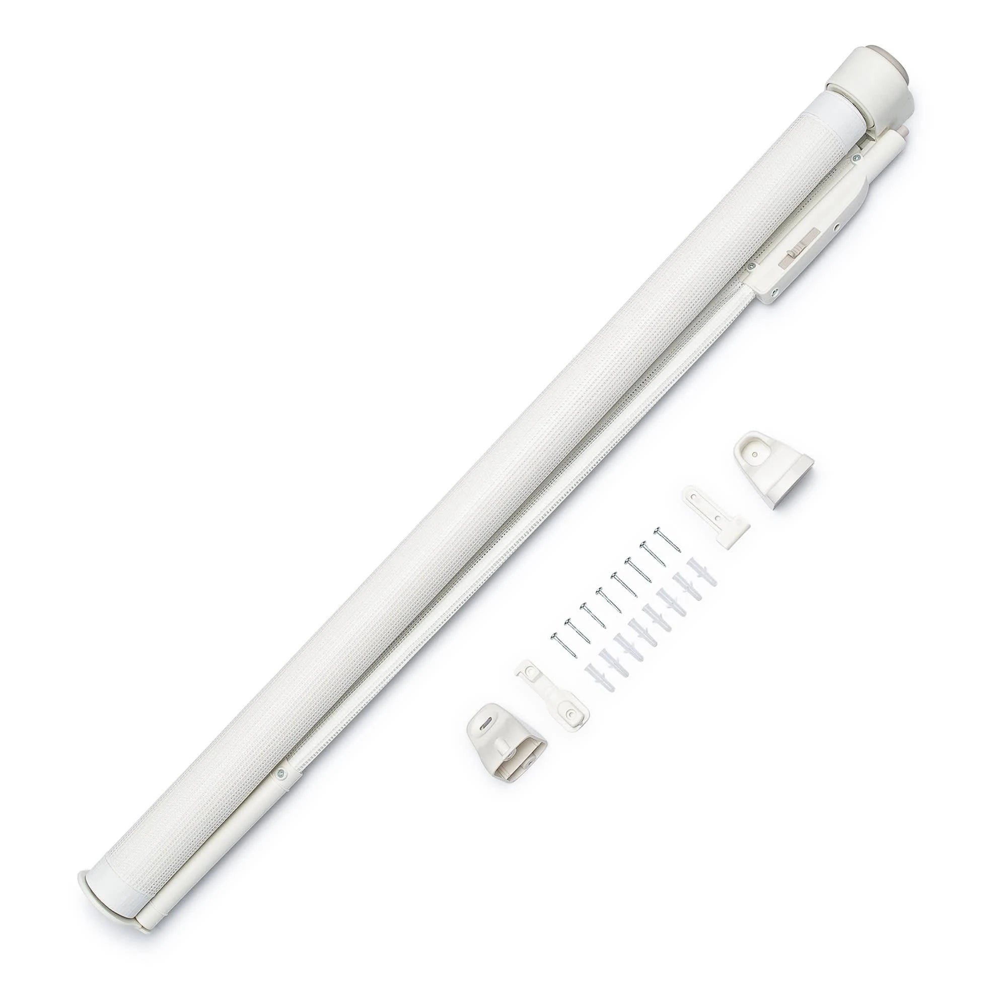White Retractable Safety Gate, 26.5 inch-55 inch O675544