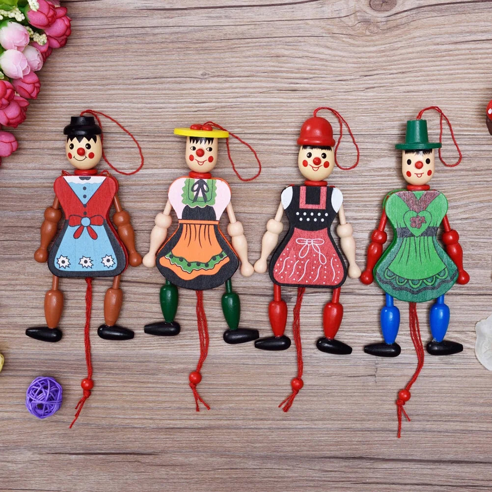 Wood Marionette Puppet Doll with Strings F5969
