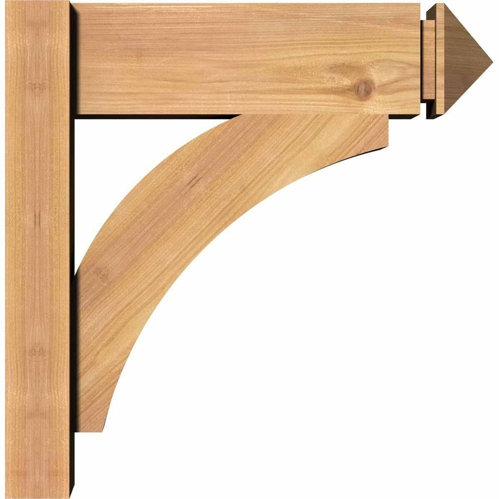5 1/2x22W x 28x22D x 28x22H Thorton Smooth Arts and Crafts Outlooker, Western Red Cedar E326311