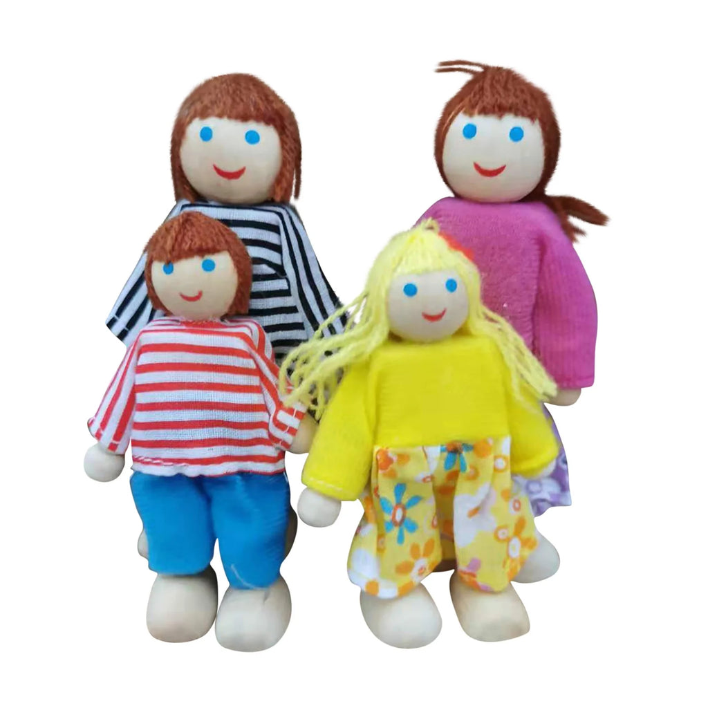 Dolls House 4 People Set Doll Toy R954