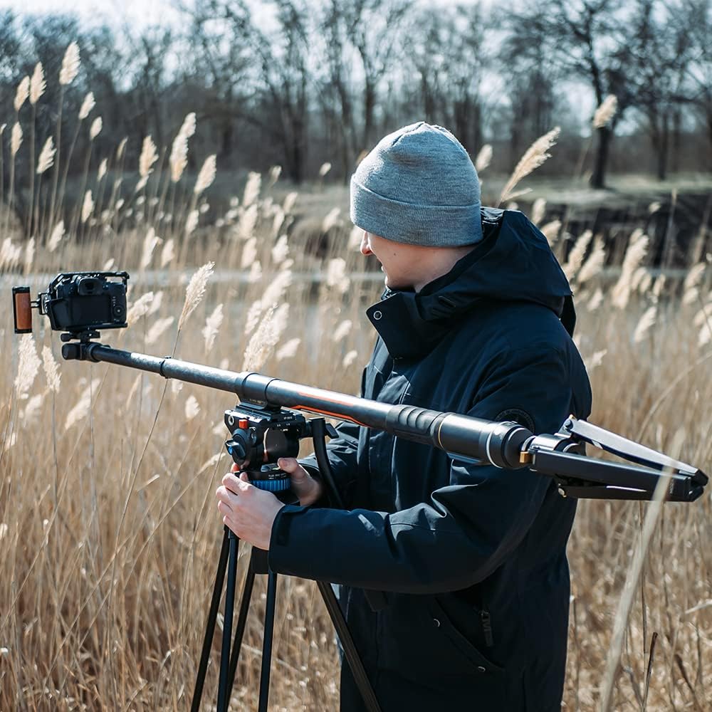 Motorized Monopod Camera Slider with Pan and Tilt Head & Tripod Q51120