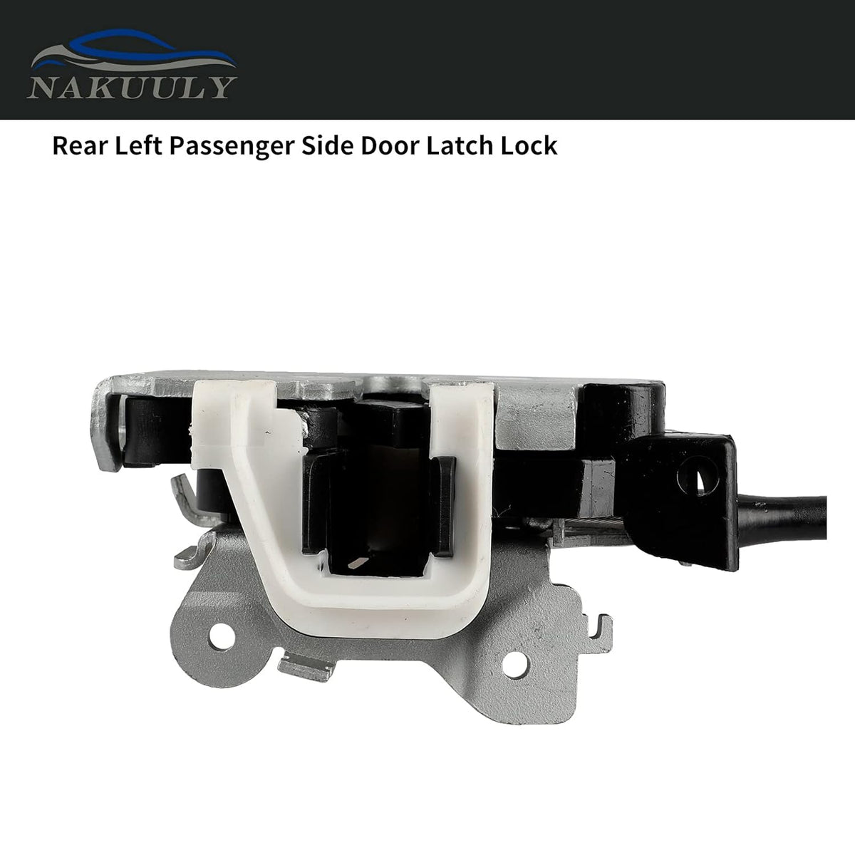 Left Driver Side Rear Door Lock Latch & Cable Assembly Pack of 2 T2726