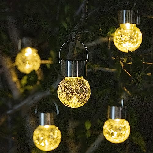 8 Pack Solar Hanging Lights Warm White F736