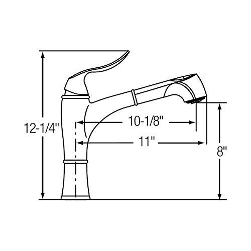 Oil Rubbed Bronze Pull Out Kitchen Faucet L8588