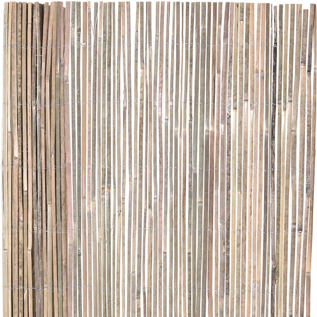 Natural Split Rolled Bamboo Fence Panel 4 ft H x 6 ft L T32231