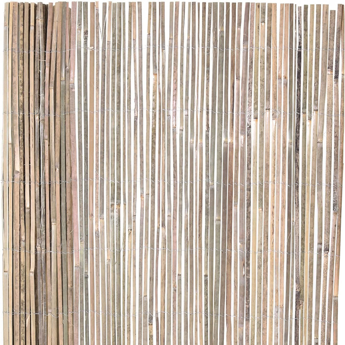 Natural Split Rolled Bamboo Fence Panel 4 ft H x 6 ft L T32231