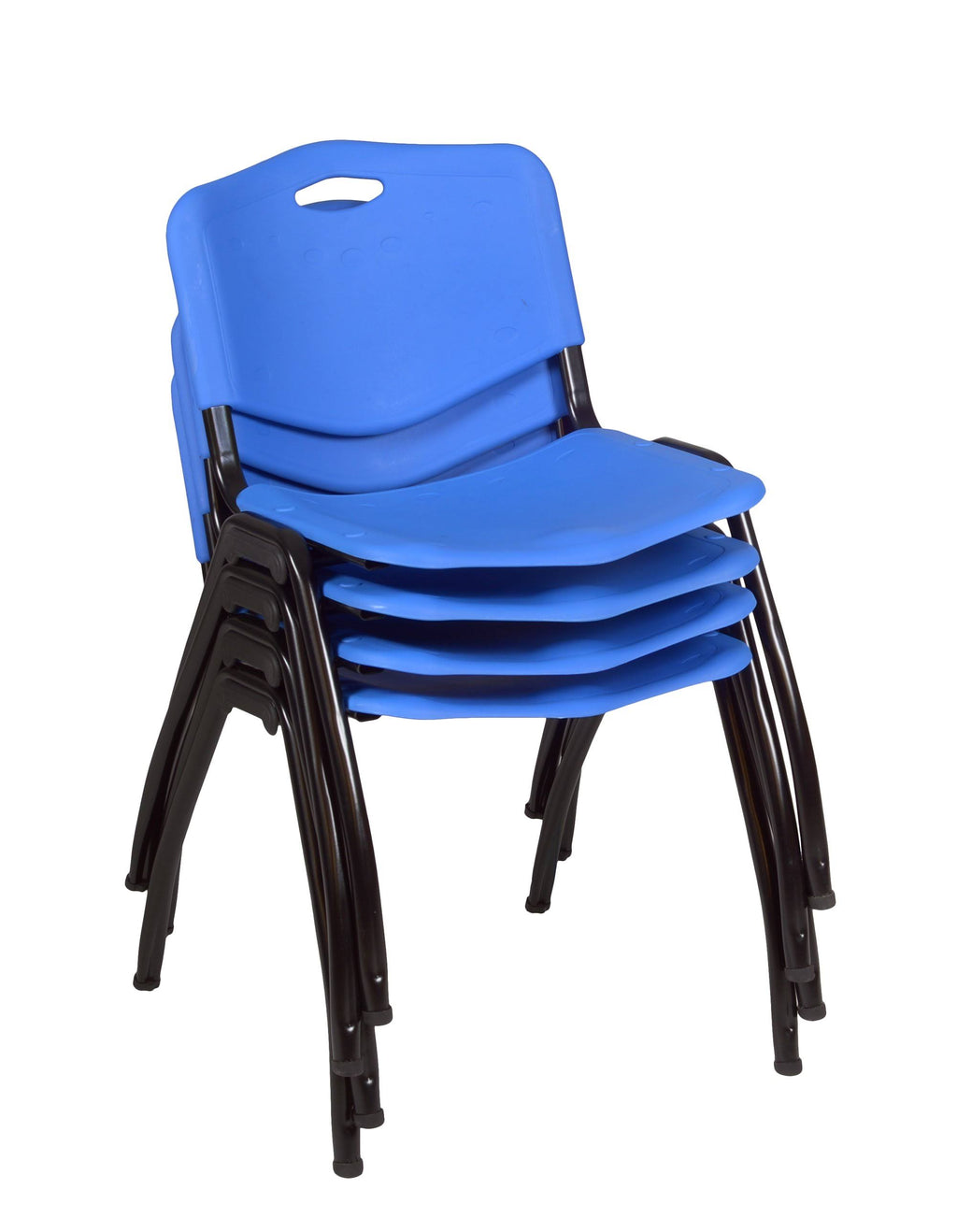 Round Breakroom Table with 4 Stack Chairs L4934