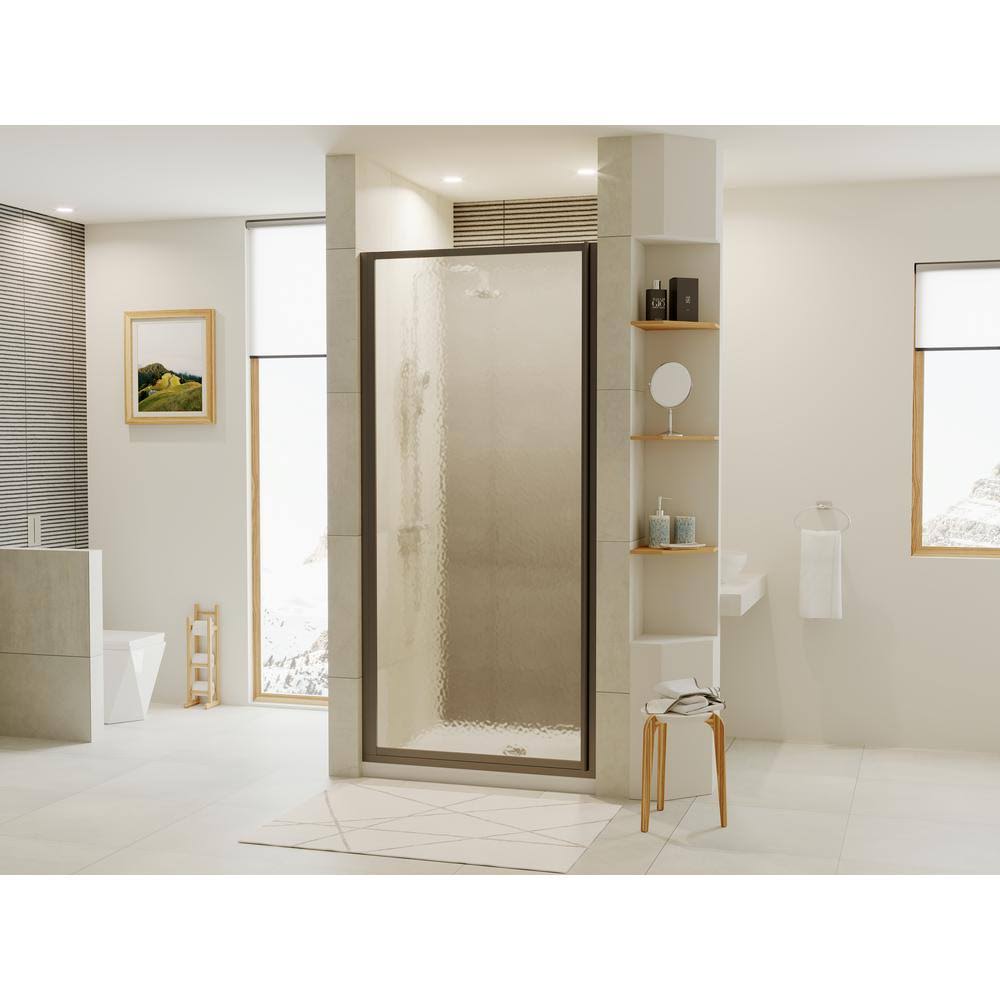 Bronze Framed Hinge Shower Door H147