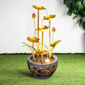 20.8'' Electric Iron Water Fountain with LED Lights N338