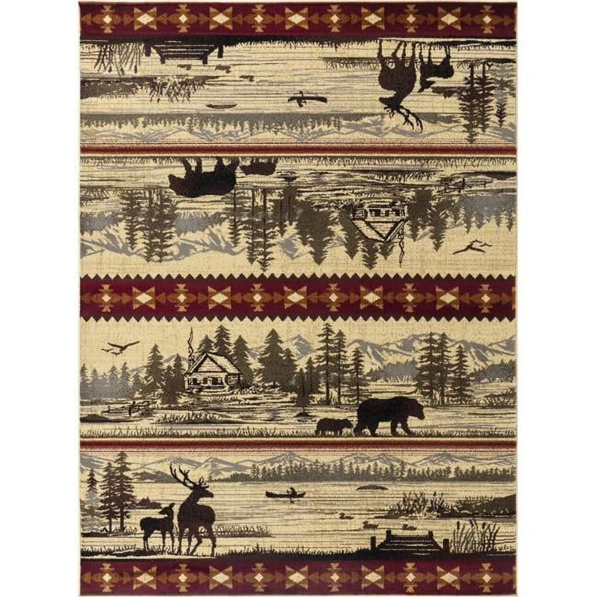Cream Rectangle Rug K584