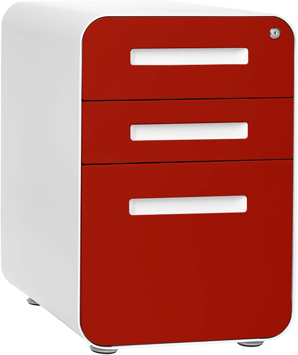 3-Drawer Mobile File Cabinet, Dark Grey A178