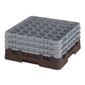 36 Compartment Glass Rack with 3 Extenders B9382