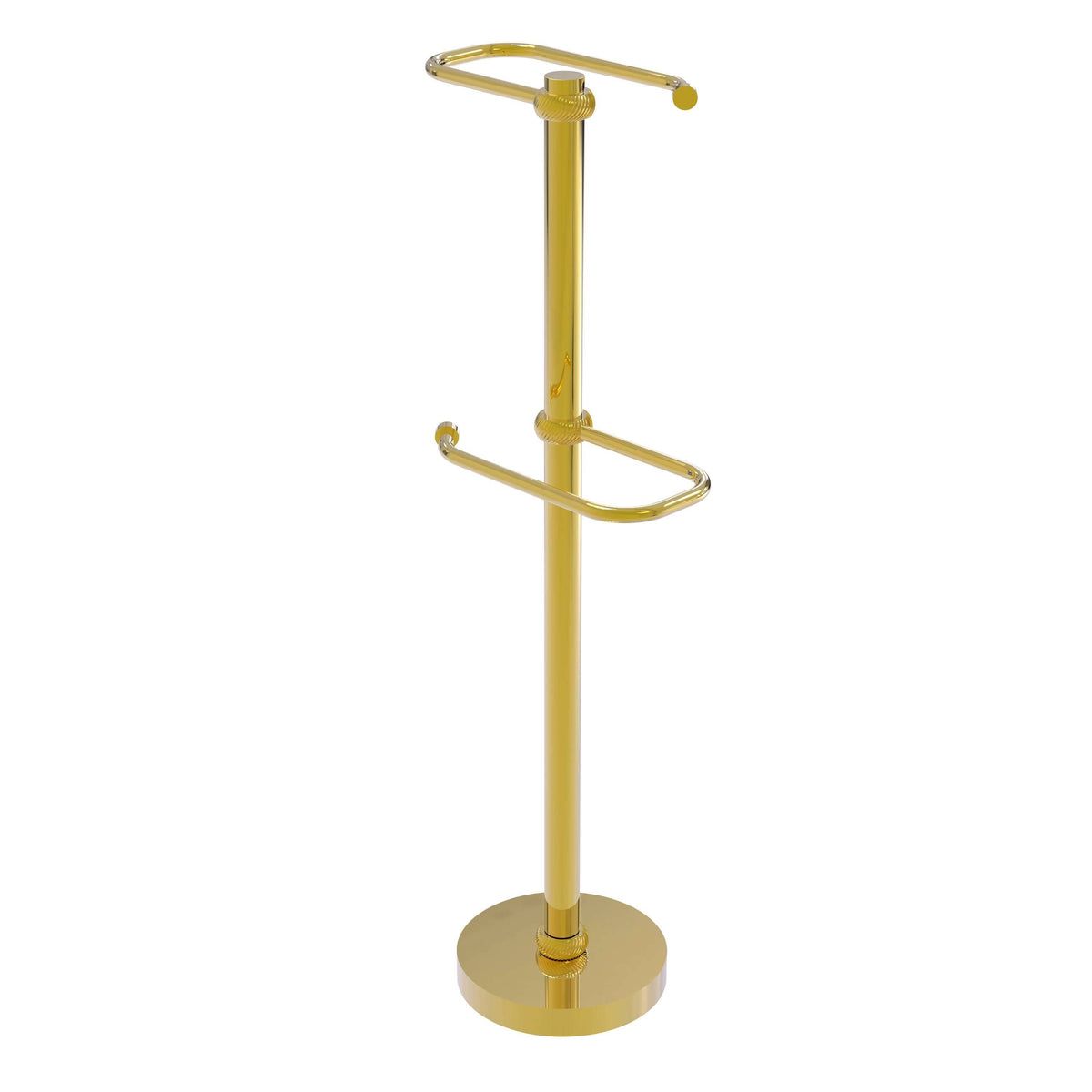 Polished Brass Two Roll Toilet Tissue Stand K395