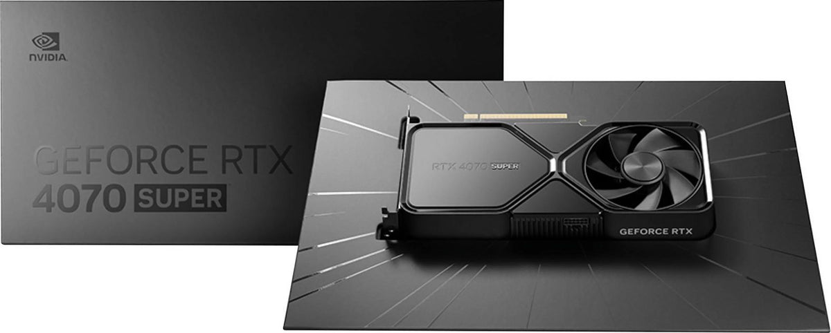 GeForce RTX 4070 SUPER 12GB GDDR6X Graphics Card Titanium/Black G86118