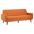 Orange Polyester Fabric Sofa with Tufted Detail P49394