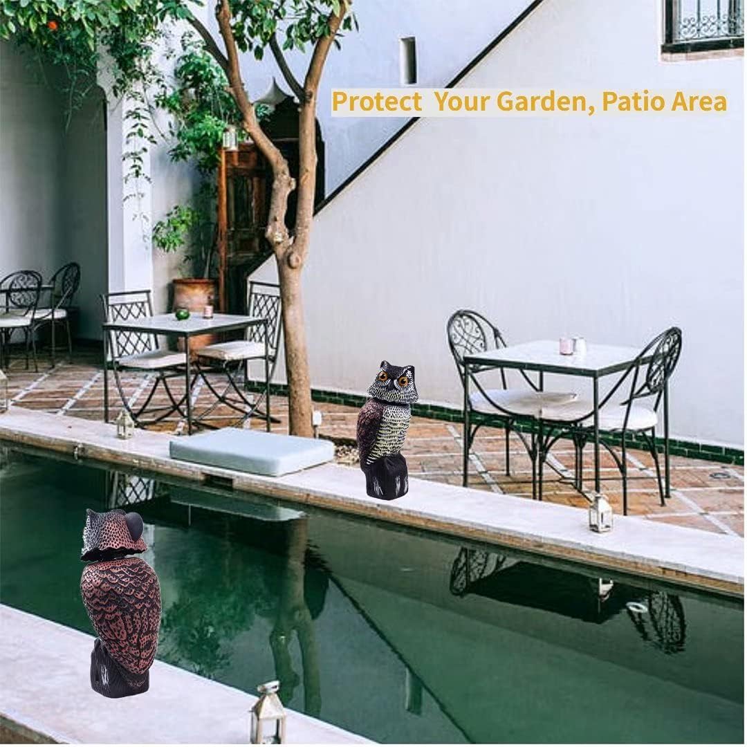 Realistic Owl Decoy with 360 Rotate Head P3582