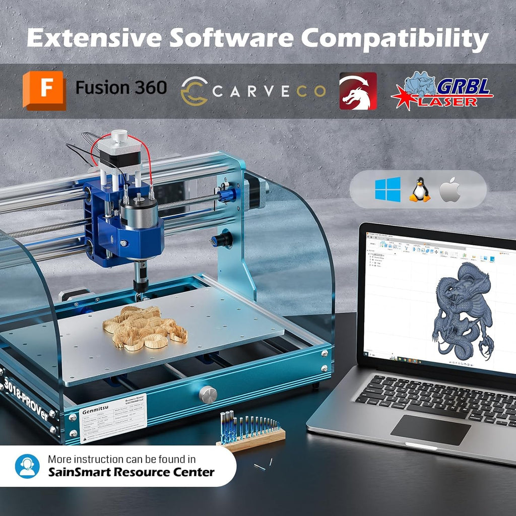 CNC Milling Machine with Aluminum Z Axis Assembly E165573