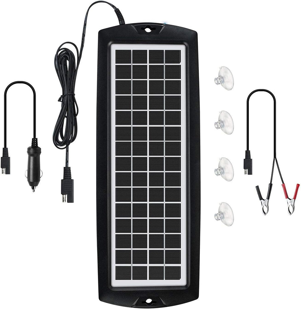 5W 12V Solar Car Battery Trickle Charger Maintainer J570