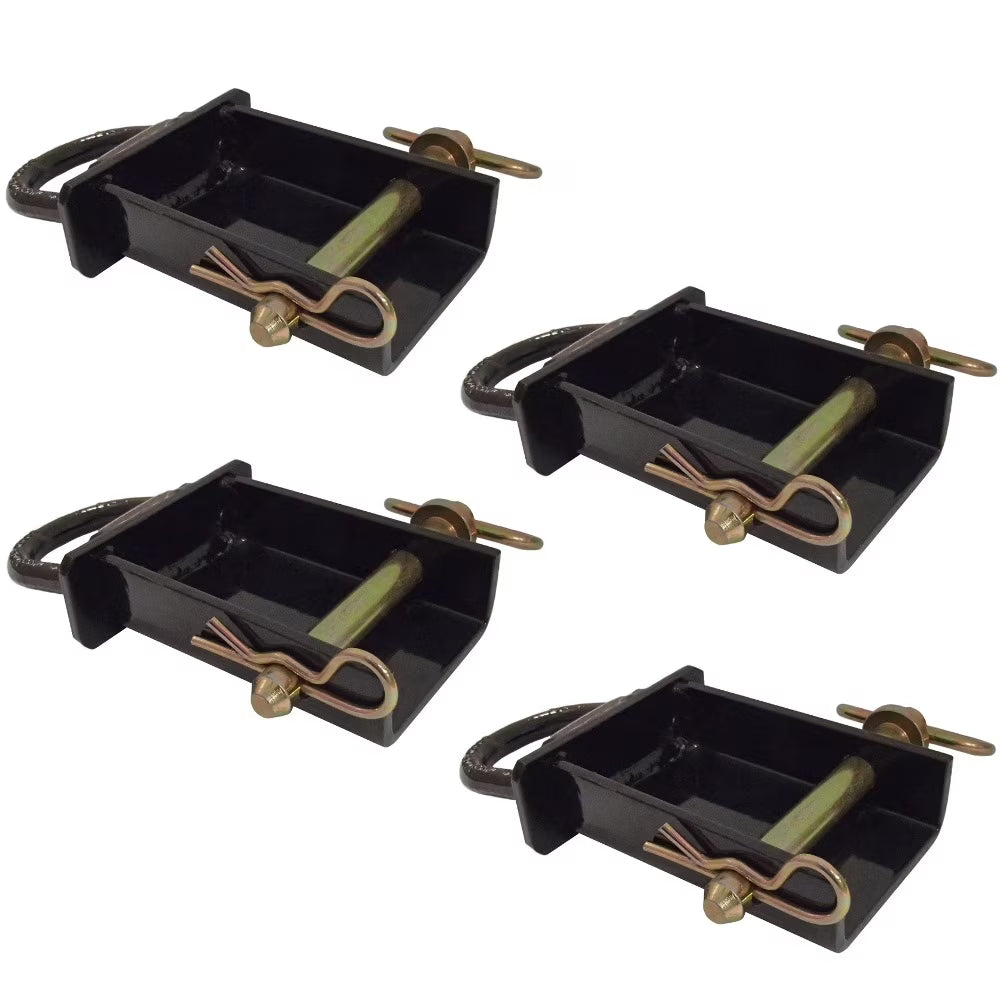 Four Removable Stake Pocket D-Rings for Trailer Pockets H999