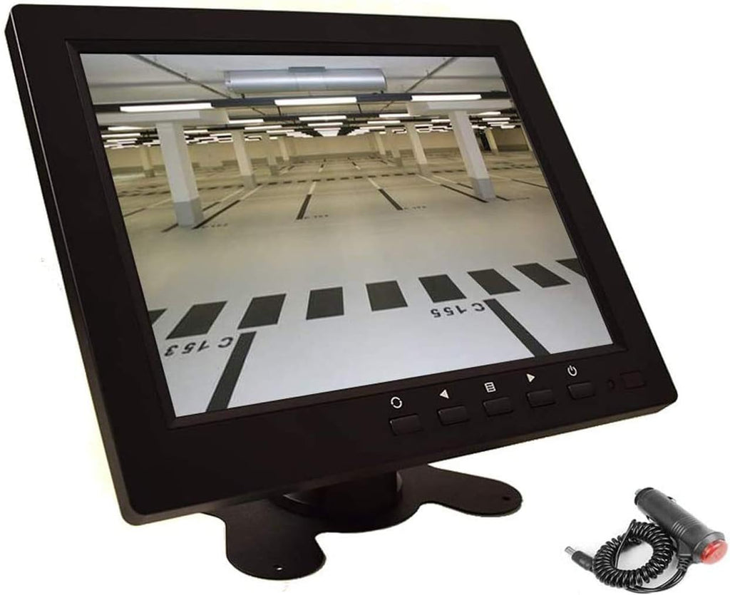 8 CCTV LCD Monitor 4:3 IPS Screen Display with VGA HDMI AV BNC Built-in Speaker USB Media Player 1024x768 HD 12-24V X87747