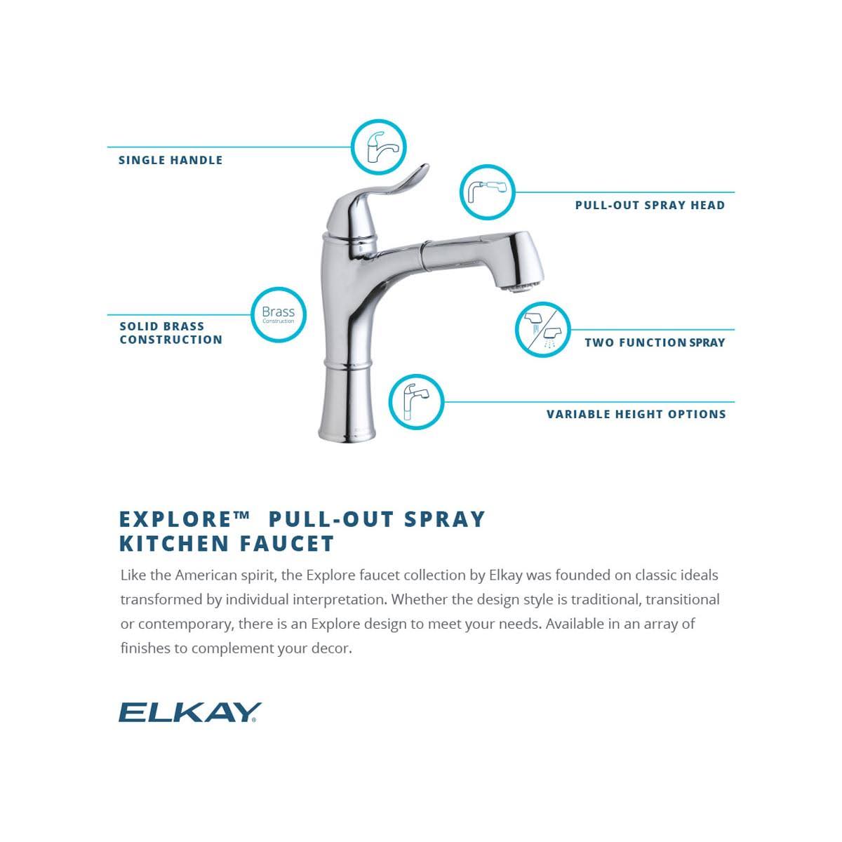 Oil Rubbed Bronze Pull Out Kitchen Faucet L8588