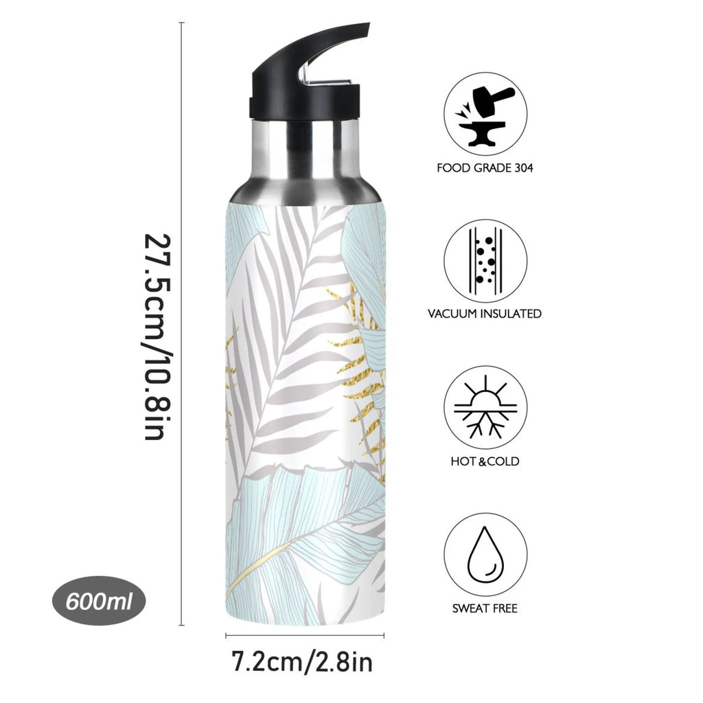 Stainless Steel Insulated Water Bottle with Straw Lid P182777