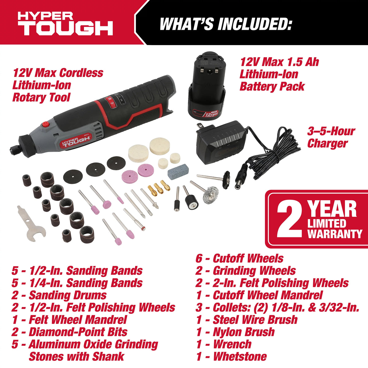 12V Max Lithium-Ion Cordless Variable Speed Rotary Tool with 40 Accessories N924