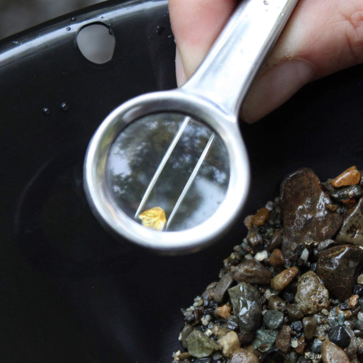 7pc Gold Prospecting Kit with Green Gold Pans C448746