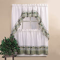 Cottage Ivy Country Curtain Tier And Swag Set, Multi, 56-Inch X 36-Inch O73989