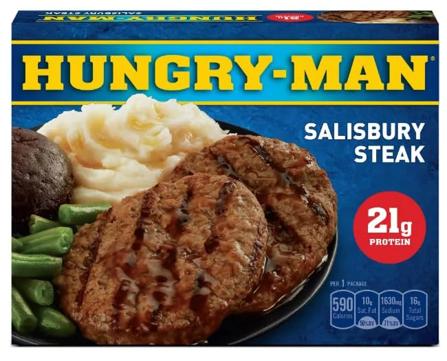 Salisbury Steak Frozen Dinner, 16 oz - Pack of 8 Q3867