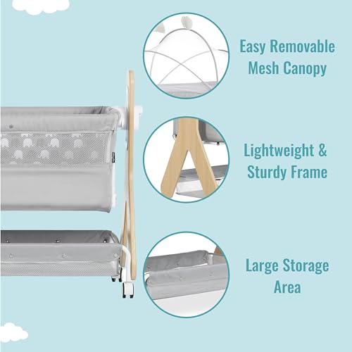 Black Bassinet and Bedside Sleeper A6492