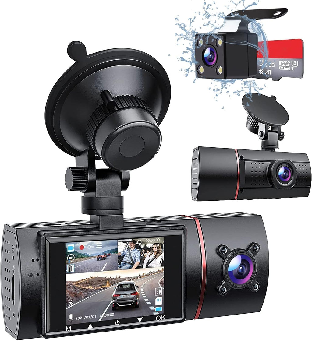 3 Channel Dash Cam with SD Card A587