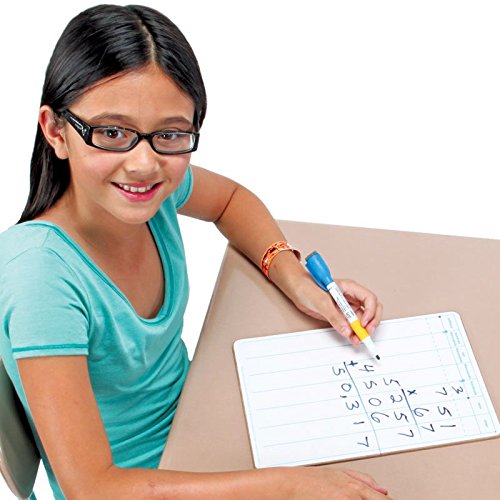 Two-Sided Dry Erase Board Set, 12” by 9” (Set of 6) U5733