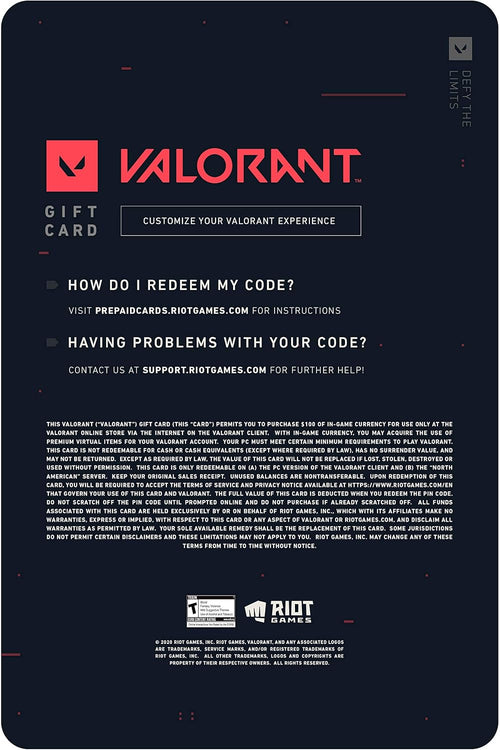 $100 Gift Card - PC [Online Game Code] W1942