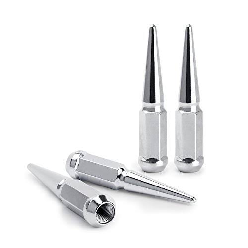 24 Silver M14X1.5 Cone Seat Closed End Wheel Lug Nuts Y816