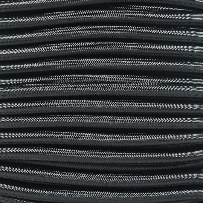 Black 25 Feet Marine Grade Shock Cord V274