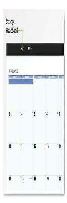 Desk Pad, 22 x 17, White Sheets, Black Binding, Black Corners, 12-Month (Jan to Dec): 2022 B623392