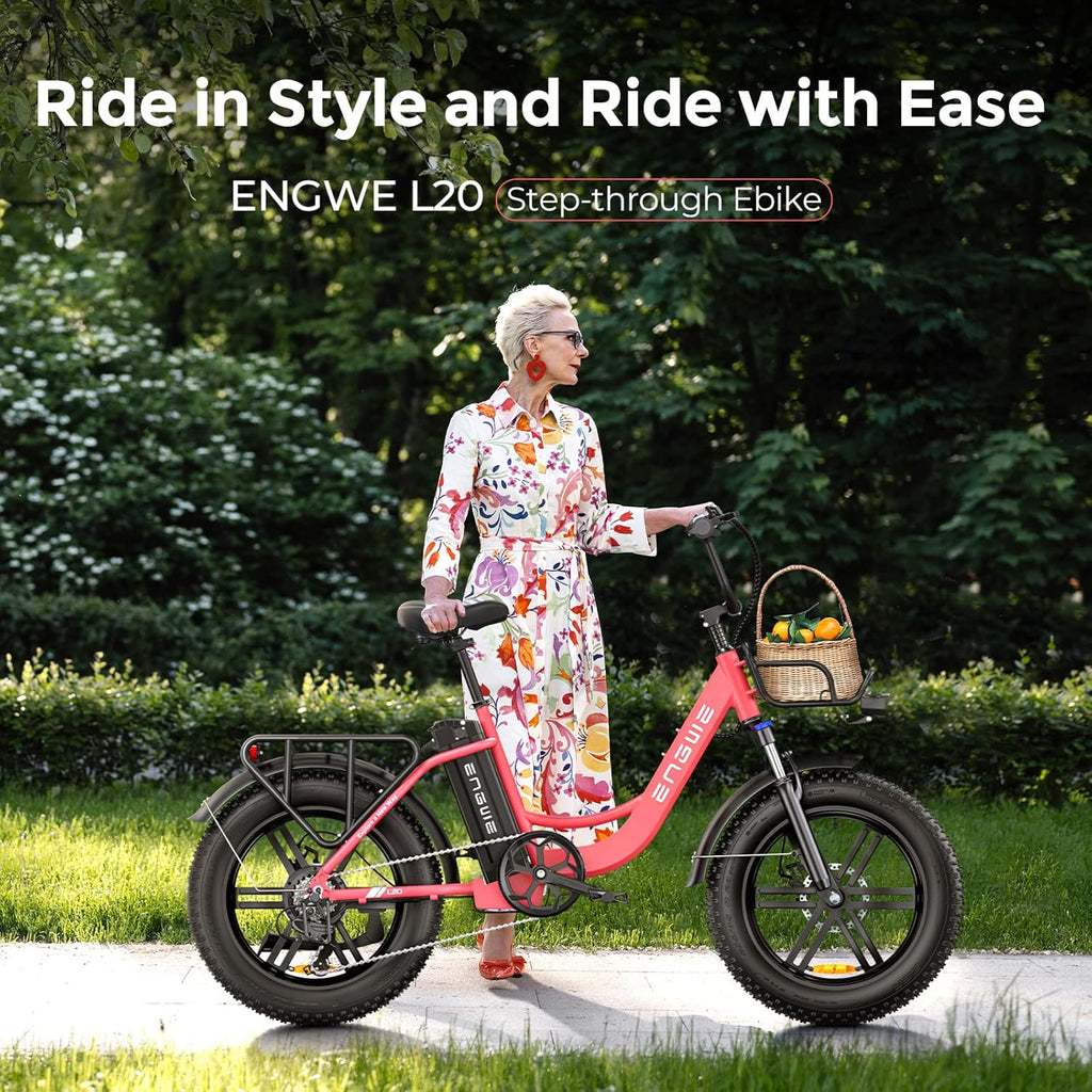 Electric Bike with 20 * 4.0" Fat Tire, 48V13Ah Battery, 7-Speed Gear, Front Suspension (Black) B244729