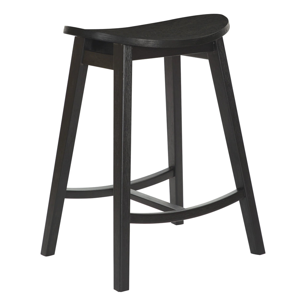 24 Inch Oval Scoop Saddle Stool (2 Pack) I9289