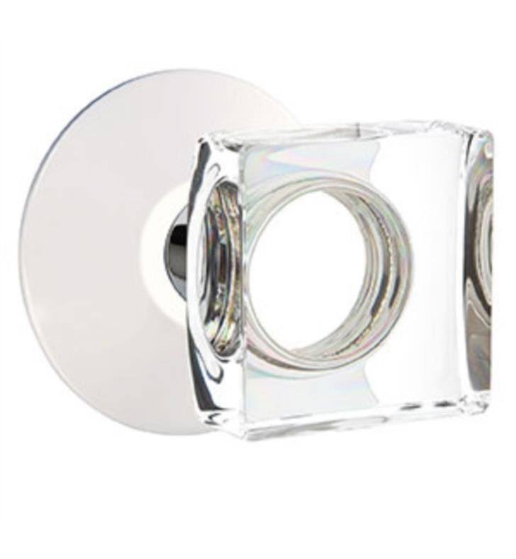 Satin Brass Double Dummy Knob with Modern Rose Z635