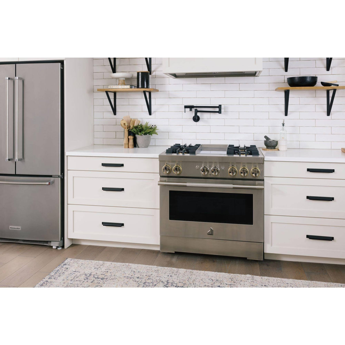 Chrome Two-Handle Kitchen Faucet L481