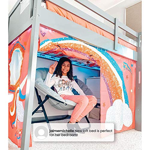 Loft Bed Tent Curtain Set for Low Twin J658