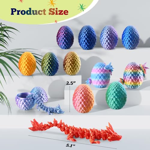 24PCS 3D Printed Dragon Eggs with Dragon Inside H577128